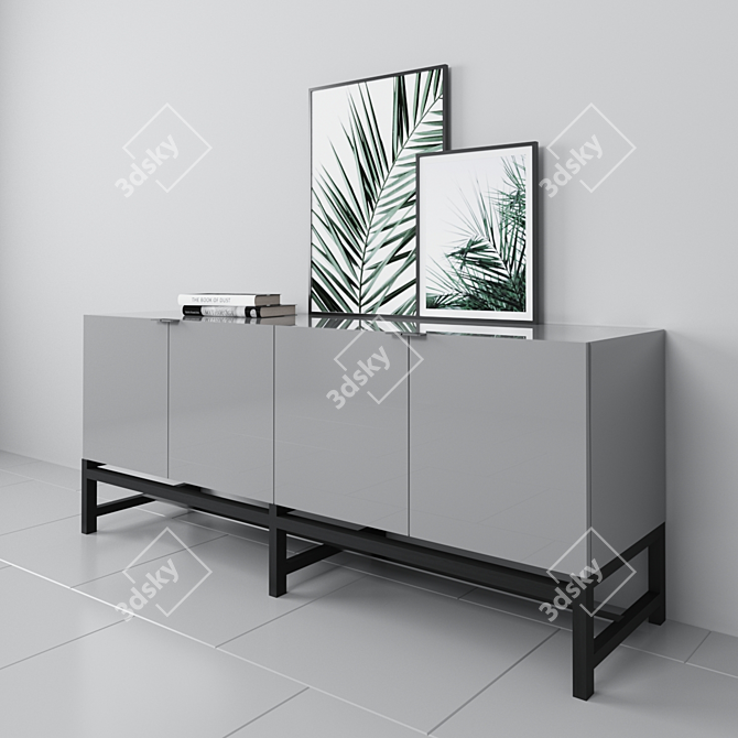 Sleek and Stylish Minotti Harvey Sideboard 3D model image 2