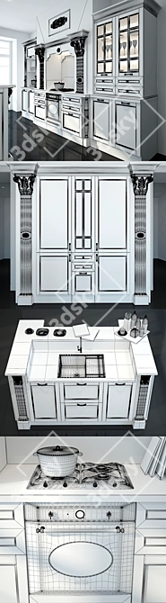 Tomassi Solaria: Stylish Kitchen Set 3D model image 3