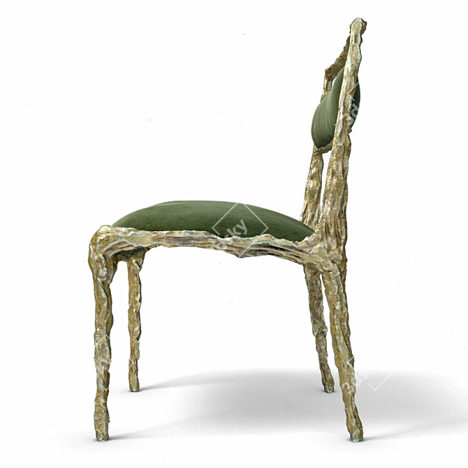 Bronze Fawn Dining Chair: Elegant and Stylish 3D model image 3