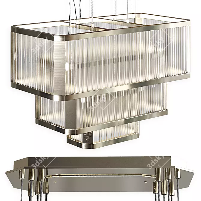 Visually stunning Ethan Chandelier 3D model image 1