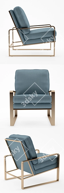 Elegant Bernhardt Tobin Chair 3D model image 2