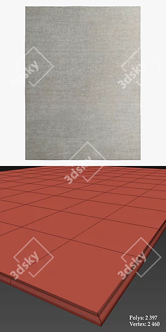 Vintage Inspired Rugs by Restoration Hardware 3D model image 3