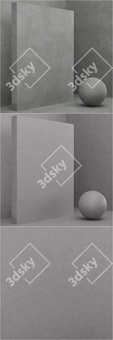 Seamless Coating Plaster Set 3D model image 3