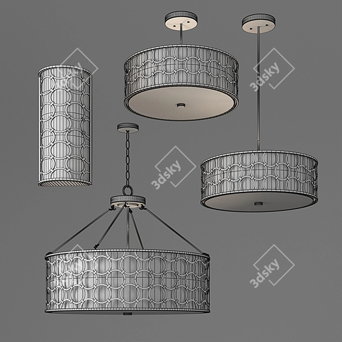 Elegant Triona Lighting Collection 3D model image 2