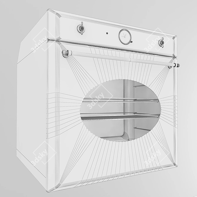 Smeg Coloniale Multifunction Oven 3D model image 3
