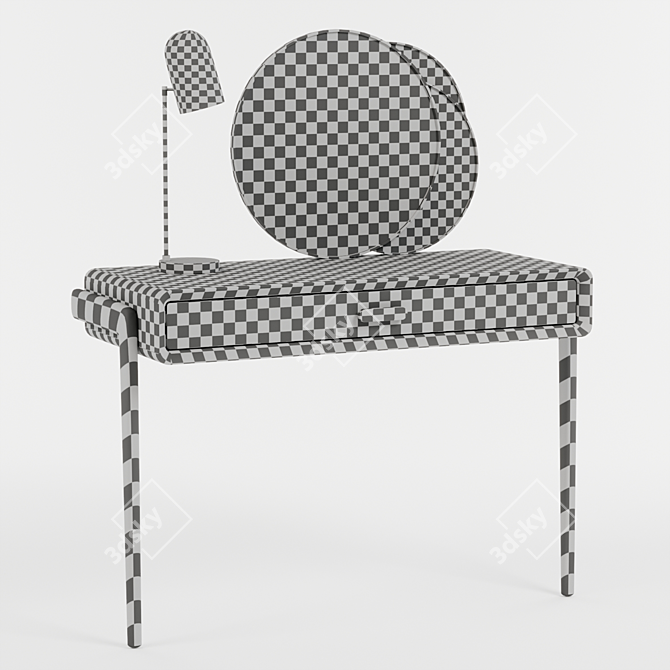 Modern Makeup Vanity Table 3D model image 2