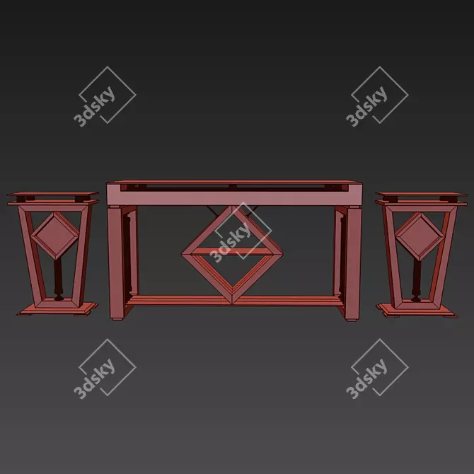 Designer's Console Oreon 3D model image 3