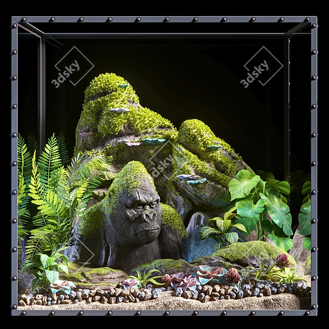 Miniature Indoor Garden Kit 3D model image 1