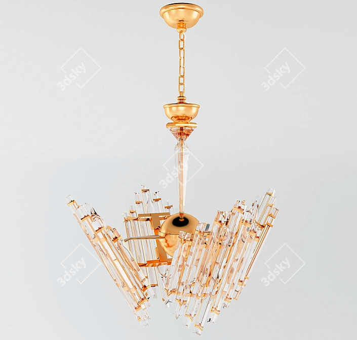 Modern Crystal Chandelier 2113 3D model image 1