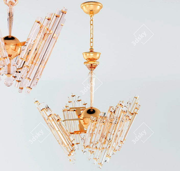 Modern Crystal Chandelier 2113 3D model image 2