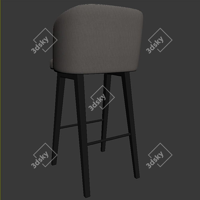 Elegant Minotti Creed Stool 3D model image 2