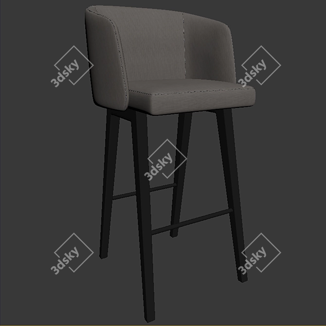 Elegant Minotti Creed Stool 3D model image 3