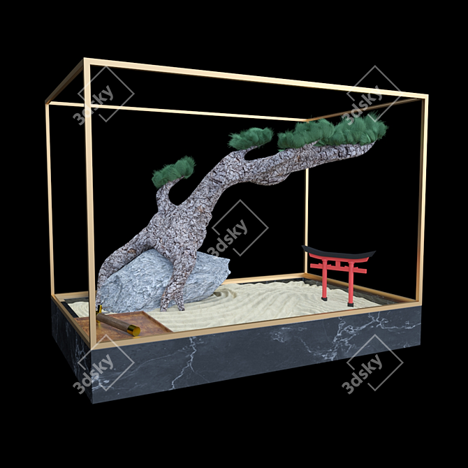 Miniature Bonsai Terrarium Kit 3D model image 1