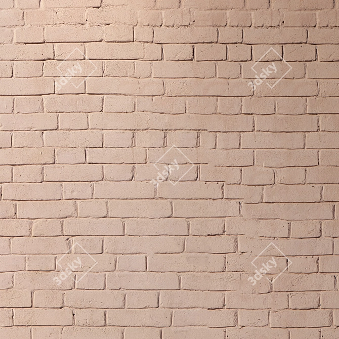 Title: Seamless Bricklaying Texture in 4K 3D model image 3