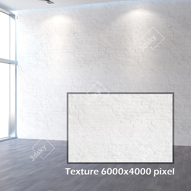 Artistic Seamless Brickwork Texture 3D model image 2
