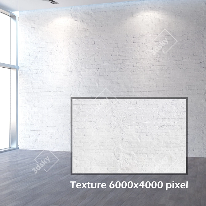 Seamless 4K Brickwork Texture 3D model image 2