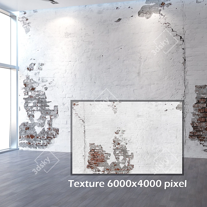 Brickwork Seamless Texture in 4K 3D model image 2