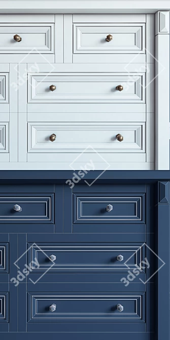 Custom 3D Dresser | Modern Design 3D model image 3