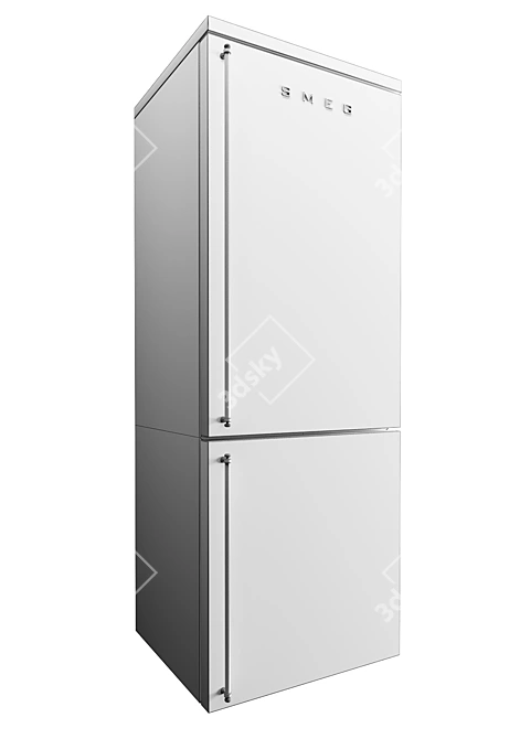 Classy Smeg Coloniale 3-Color Refrigerator 3D model image 3