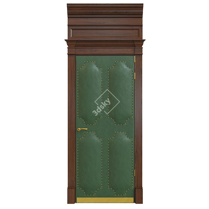 Leather-800 Door: Stylish and Elegant 3D model image 1