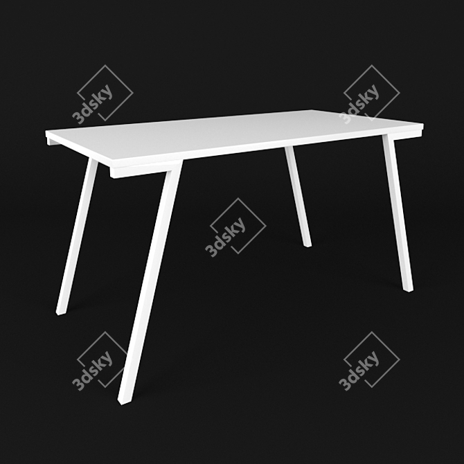 Oliver Home Office Desk 3D model image 1