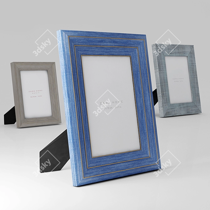 Triple ZaraHome Frame Set 3D model image 2