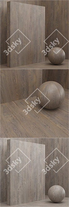 Seamless Wood/Veneer Material Set 3D model image 2