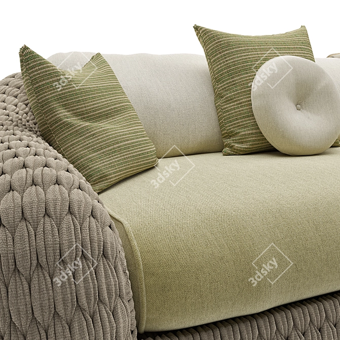 Elegant & Chic Manutti Kobo Sofa 3D model image 3