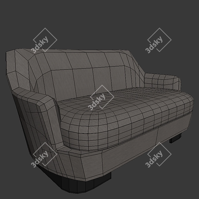 Modern Retro Minotti Sofa 3D model image 2