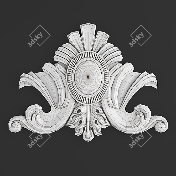 Elegant Traditional Ornament 3D model image 2