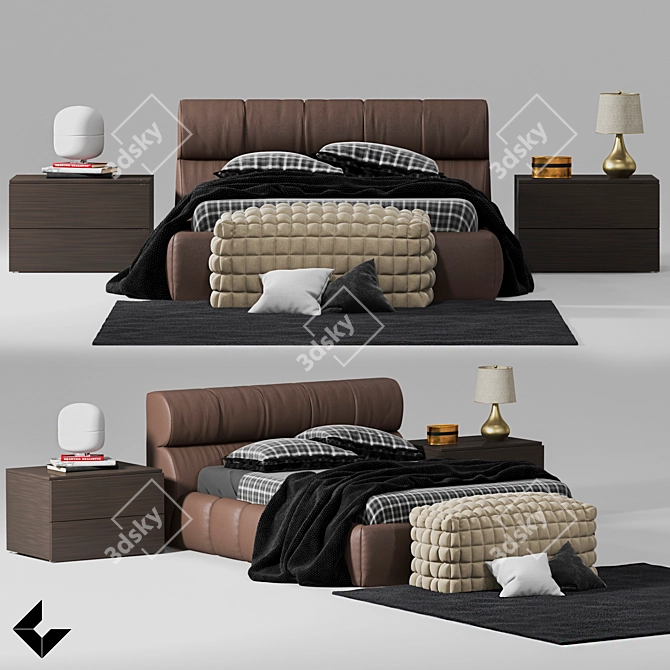 DreamySlumber Bed Kit 3D model image 1