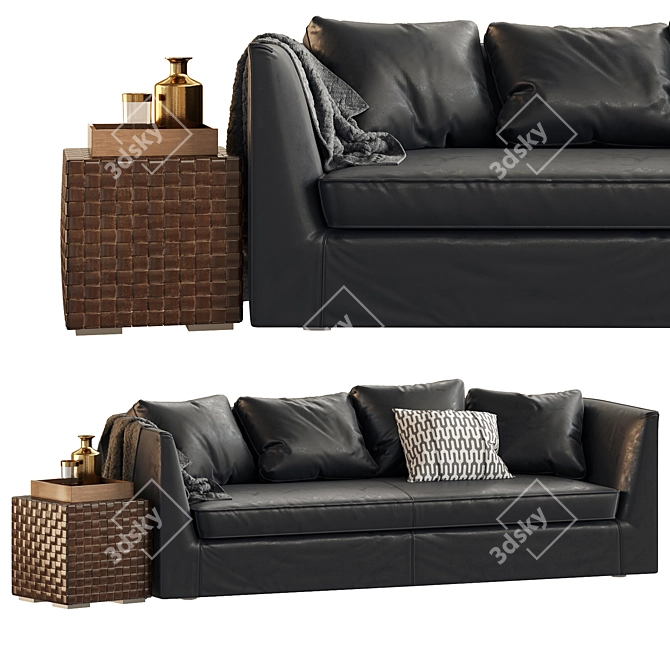 Elegant Frigerio Duncan Sofa 3D model image 1