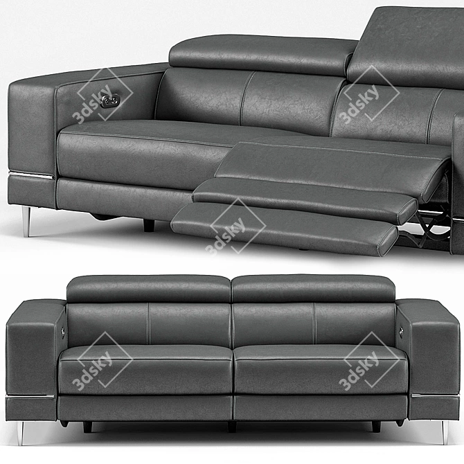 Bergamo Motion Sofa - Contemporary Comfort 3D model image 1