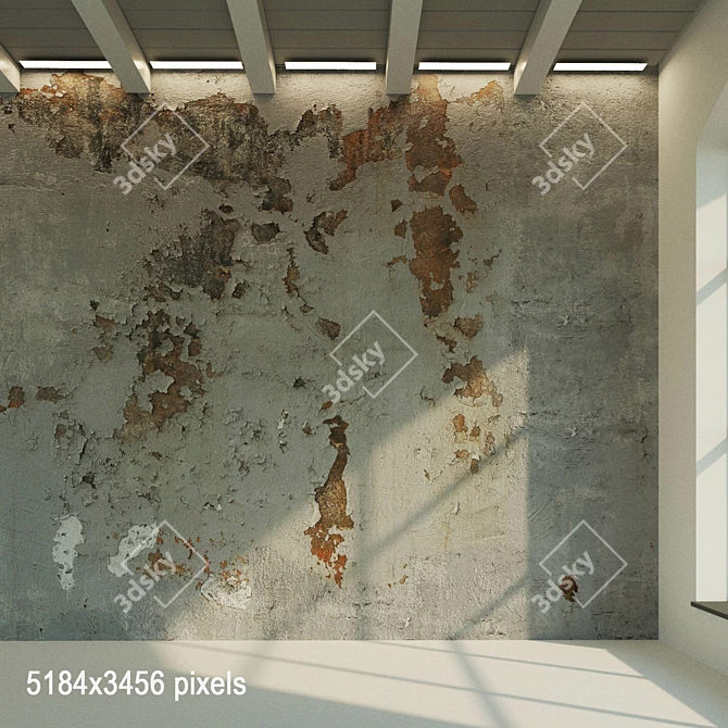 Decorative Plaster Material, Seamless Texture and Maps 3D model image 1