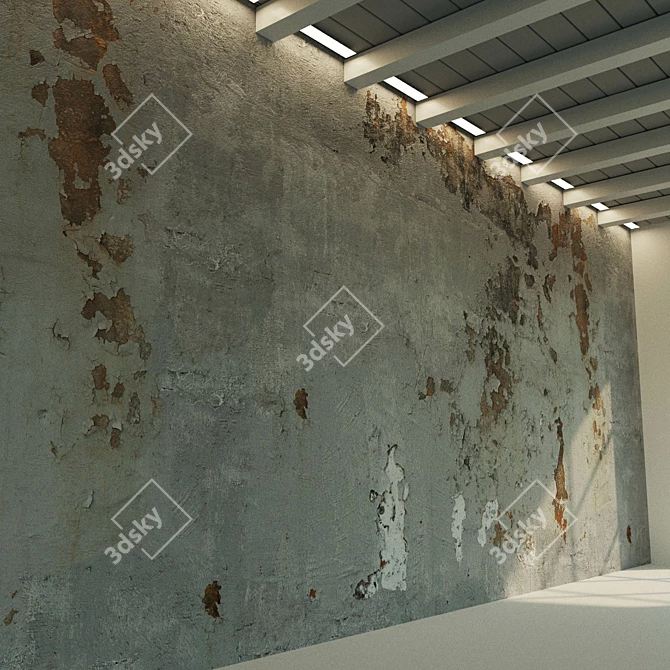 Decorative Plaster Material, Seamless Texture and Maps 3D model image 3