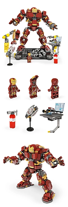 Marvel LEGO Hulkbuster Super Set 3D model image 2