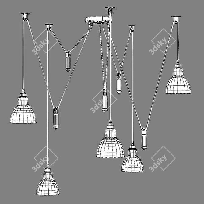 Acrobata Lightstar Pendant Chandelier 3D model image 3