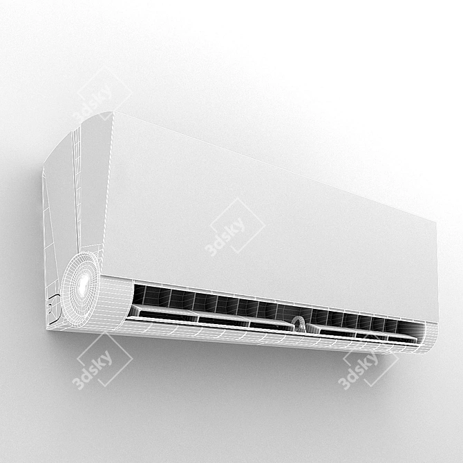 ArtVogue Inverter Air Conditioner - Sleek Design, Powerful Cooling 3D model image 3