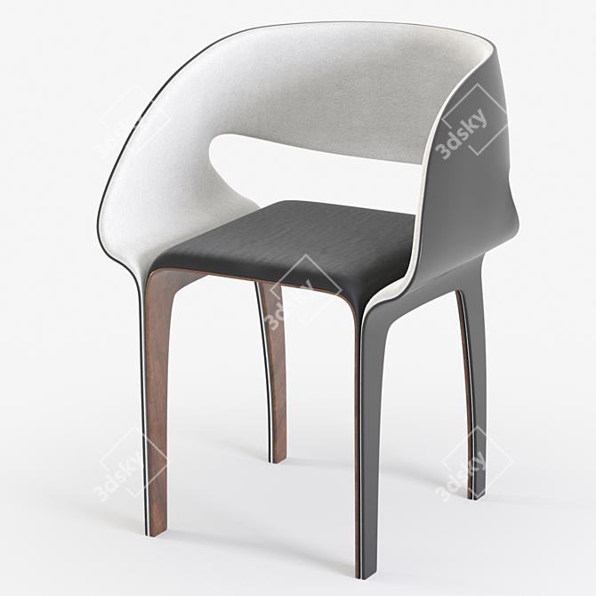 Corona Unwrapped Chair 3D model image 1