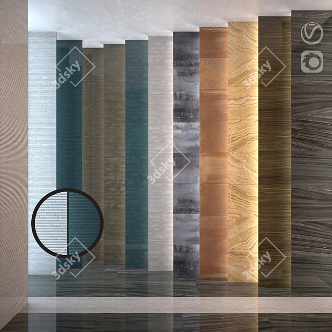 Italon Surface Collection: Elegant & Versatile Ceramic Tiles 3D model image 1