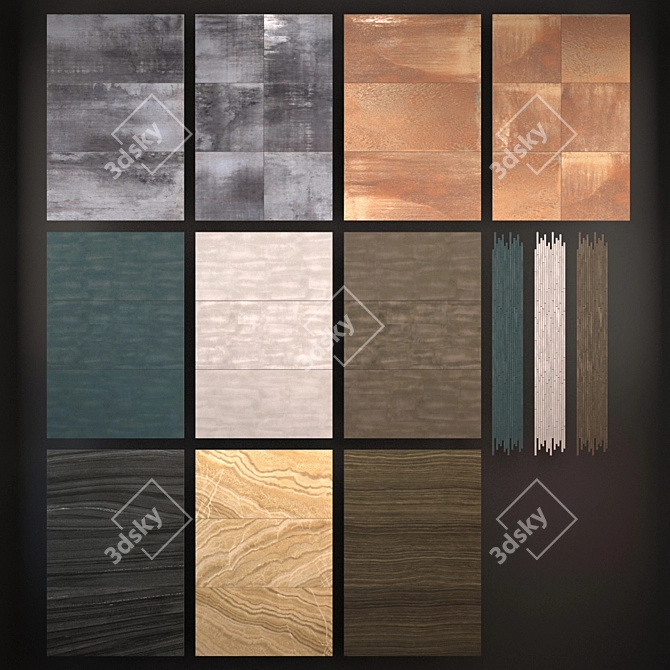 Italon Surface Collection: Elegant & Versatile Ceramic Tiles 3D model image 2