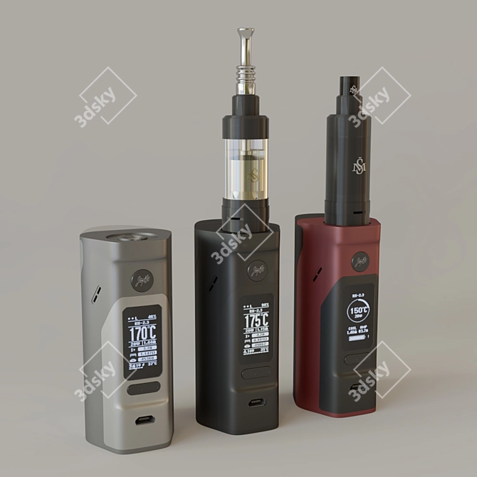 Powerhouse Combo: WISMEC RX2/3 & Kayfun V5 3D model image 1