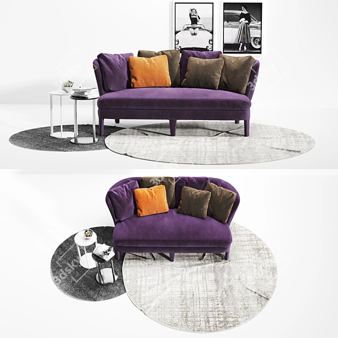 Febo Sofa: Elegant Comfort for your Home 3D model image 1