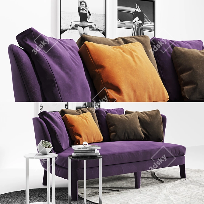 Febo Sofa: Elegant Comfort for your Home 3D model image 2