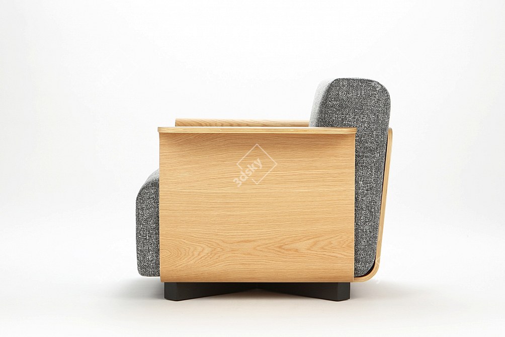 Modern Pebble Chair 3D model image 3