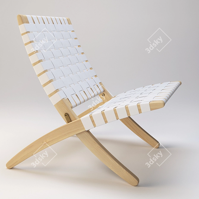 Foldable Design Classic: Carl Hansen MG501 3D model image 1