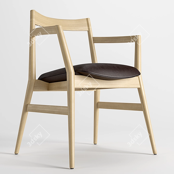Elegant and Functional Dobra Chair 3D model image 3