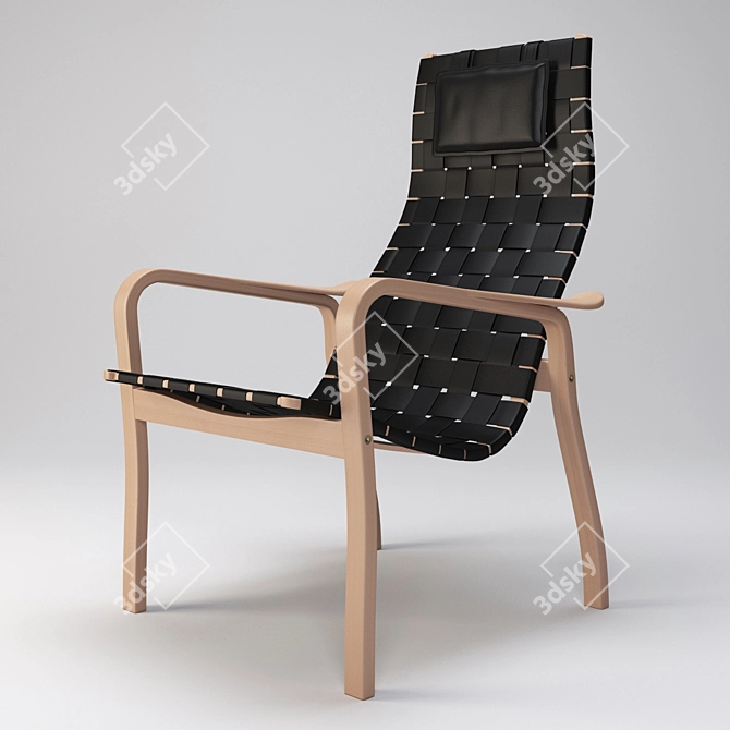 Swedese Primo Chair: Sleek Comfort 3D model image 1