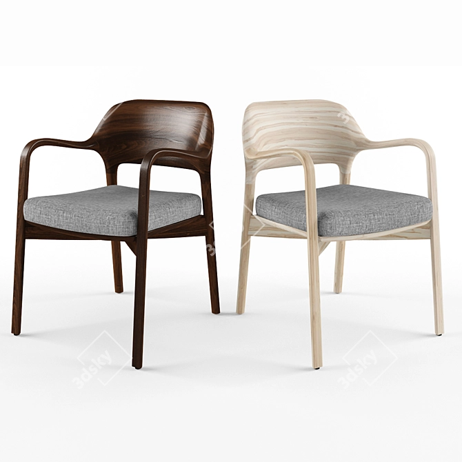 Title: Elegant Porada Ella Chair 3D model image 1