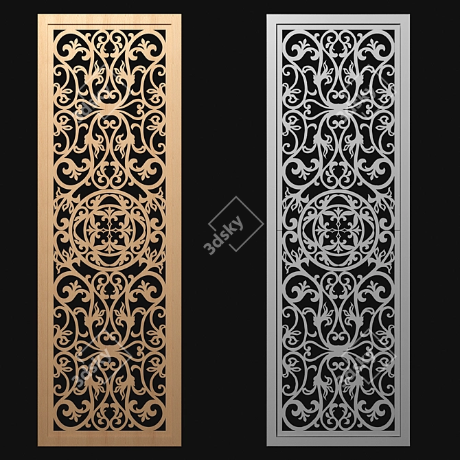 Elegance Panel Divider 3D model image 2